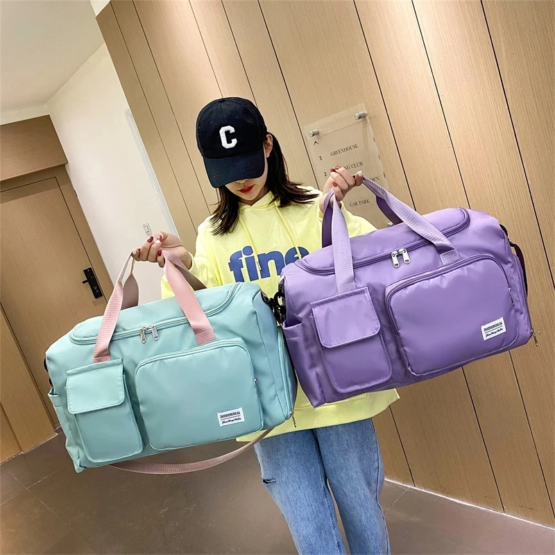 Дорожная сумка для багажа женская и мужская через плечо вместительная уличная