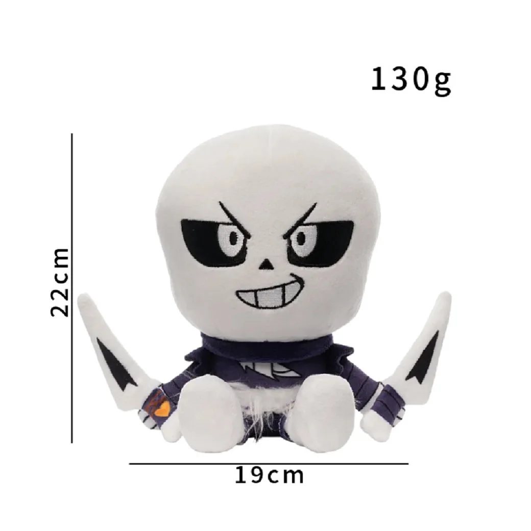 Новая плюшевая игрушка Undertale Cross Sans, мягкая кукла-подушка для косплея, мультяшная аниме-фигурка, сувенир для фанатов, подарок на день рождения для детей, 22 см (art.: 3920dbed5cc79) - 3920dbed5cc79