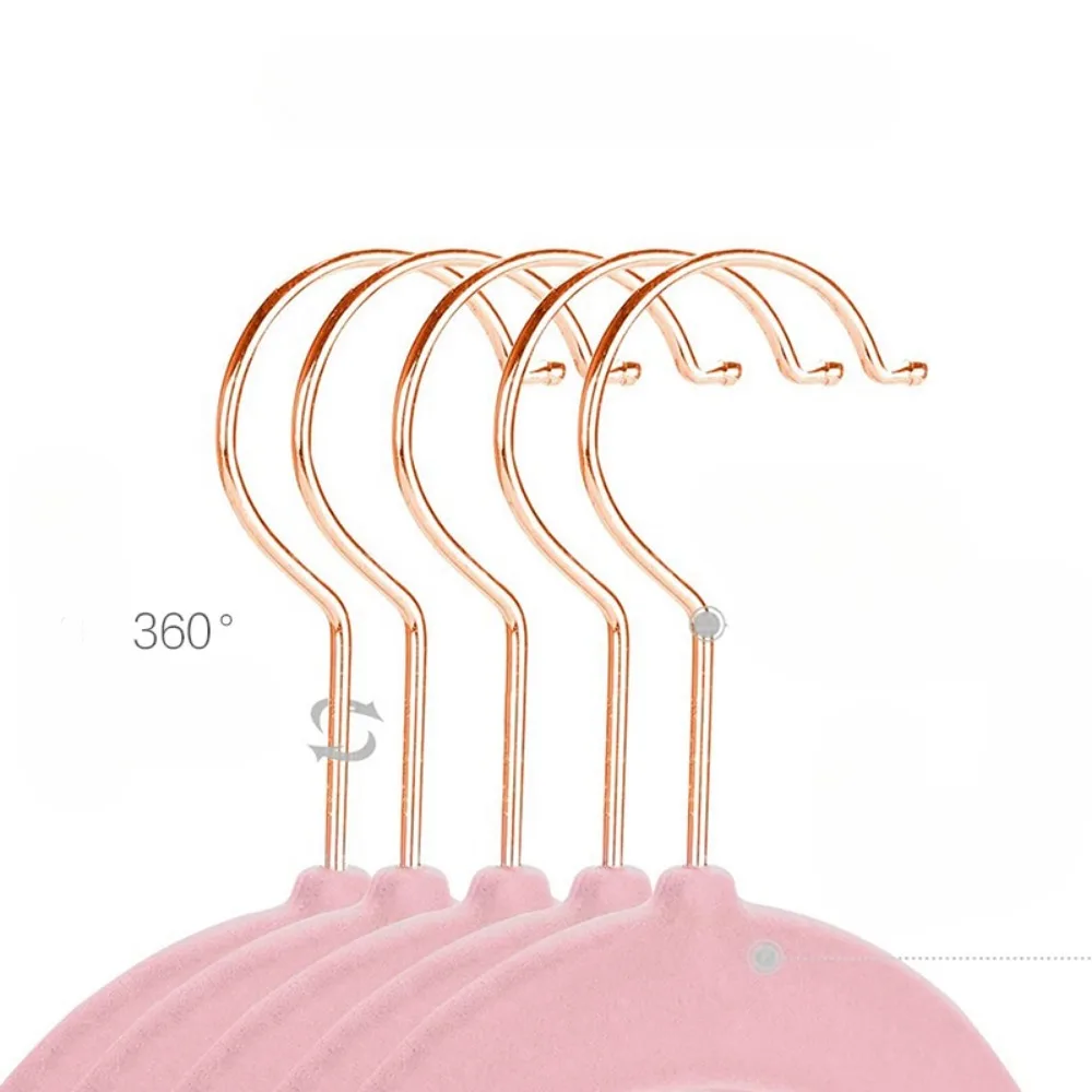 Бархатные вешалки для костюмов с поворотным золотым крючком на 360 ° Нескользящие