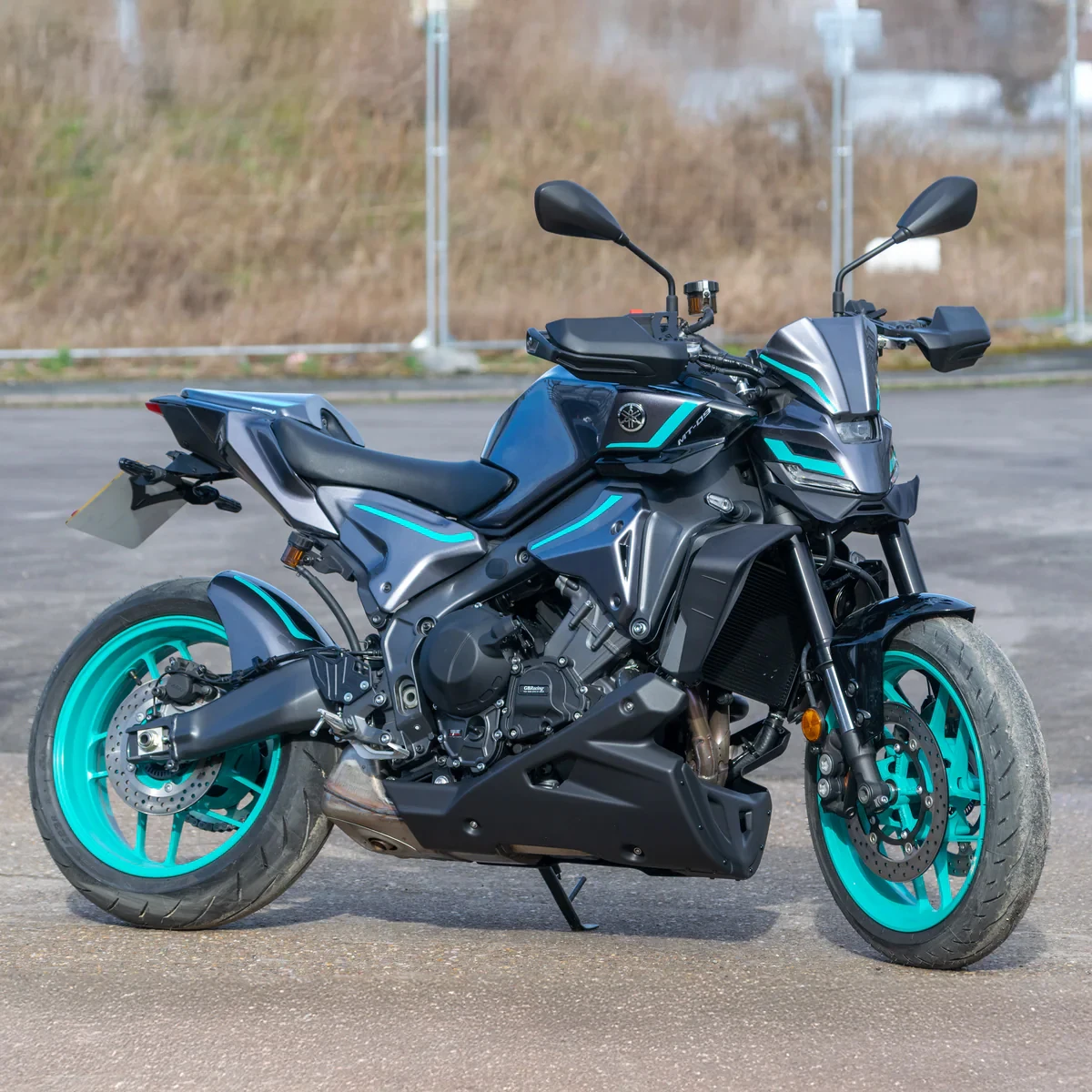 Фото Новый Yamaha MT-09 SP 2021-2025 мотоциклетный поддон, шасси двигателя, спойлер, обтекатель, защитная крышка, защита №4
