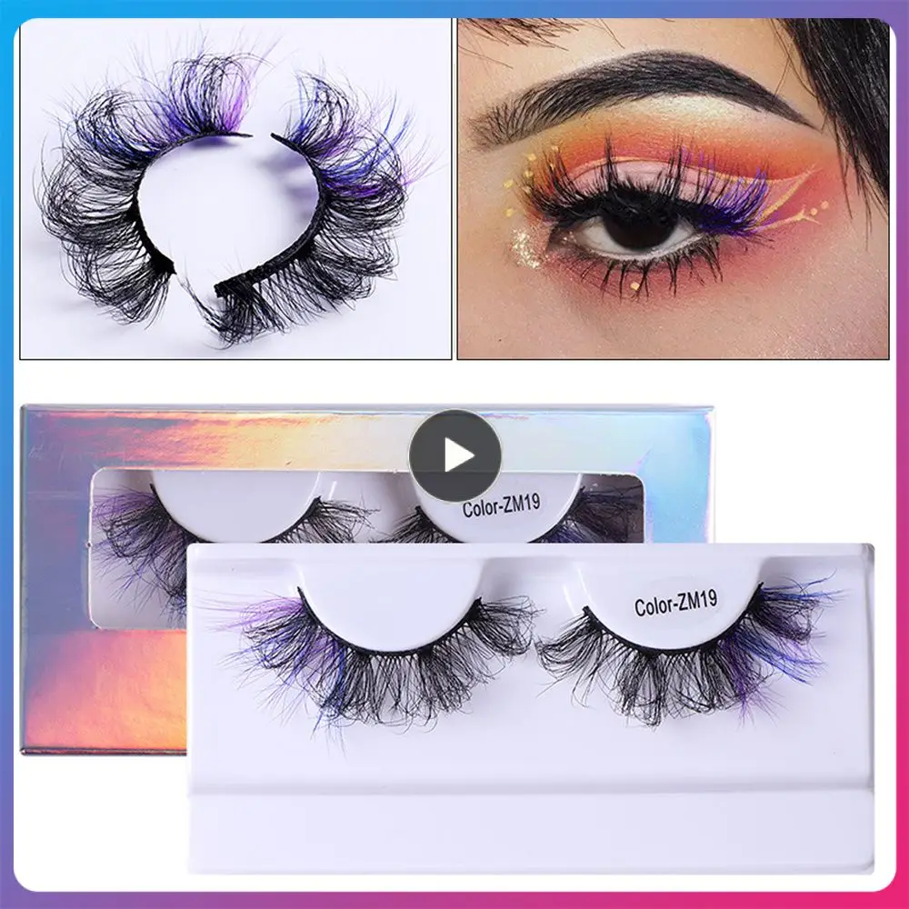 

False Eyelashes 10g Easy To Wear Fan Eyelashes Light Vivid And Shiny Rich Colors Makeup False Eyelashes Curl Eyelashes