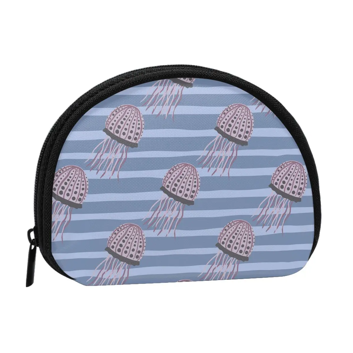 

Jellyfish 3D Printing Coin Purse Ladies Shopping Portable Silver Coin Bag Travel Mini Credit Card ID Card Bag Gift