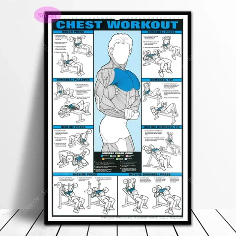 Плакат для мышц бодибилдинга