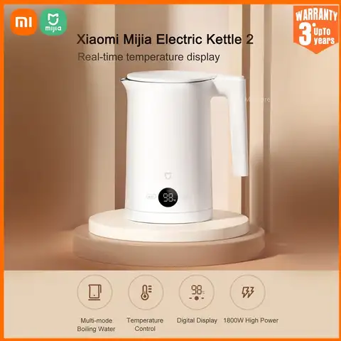 Электрический чайник Xiaomi Mijia 2, умный многорежимный чайник с постоянной температурой, 1,5 л, с индикатором температуры