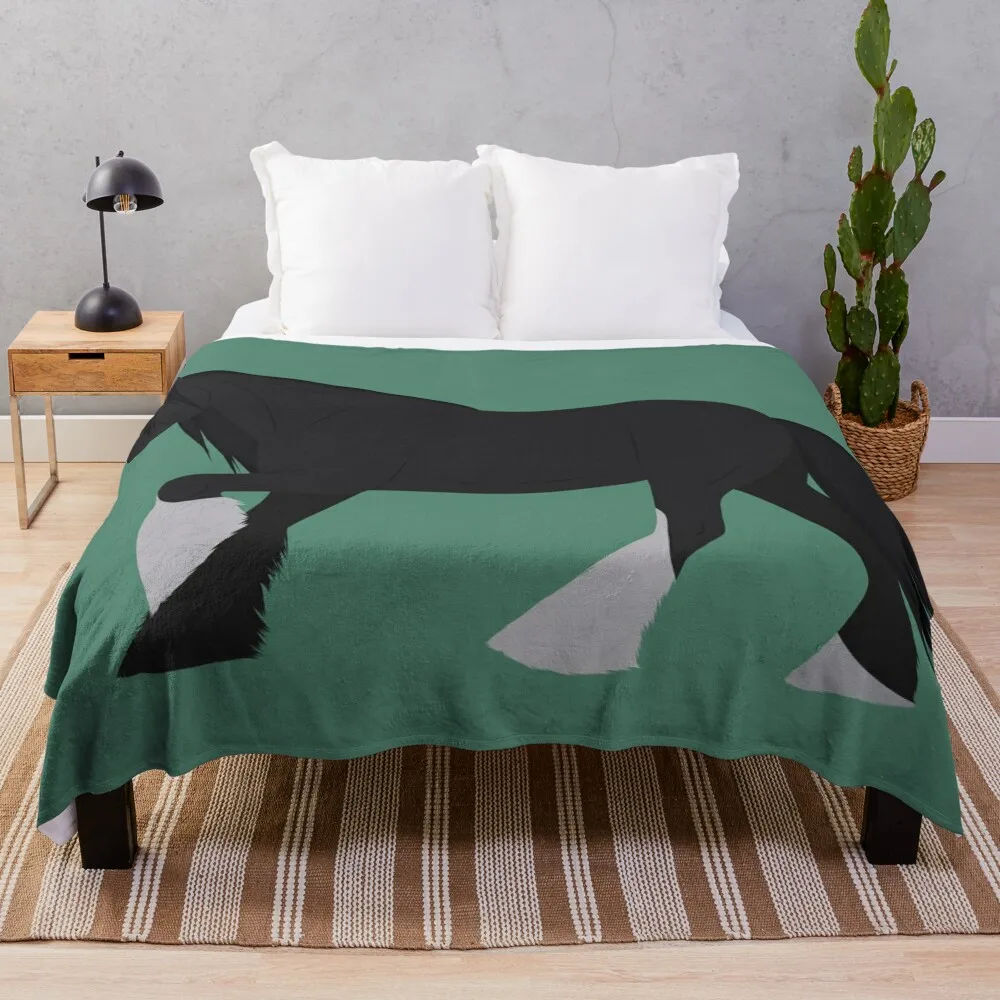 Цыганский башнер (черный пинто) Пледы Retros Одеяла на Хэллоуин