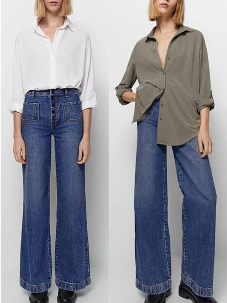 

Zach AiIsa2022 counter quality spring and summer new temperament wild loose version shirt-style long-sleeved casual top