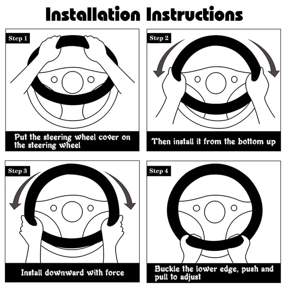 Мягкая пушистая искусственная плюшевая зимняя теплая Защита рулевого колеса Qheel