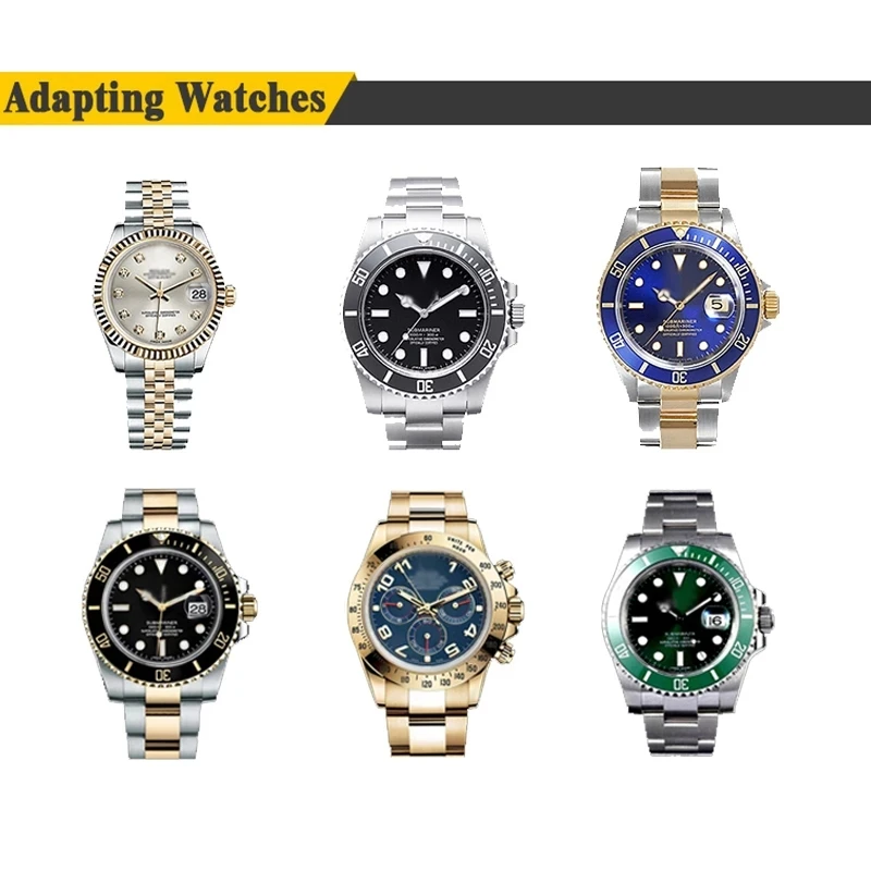 904L Solid stainless steel strap for Rolex Green Water Ghost Strap Submariner Daytona 20mm Watch strap men Bracelet Accessories