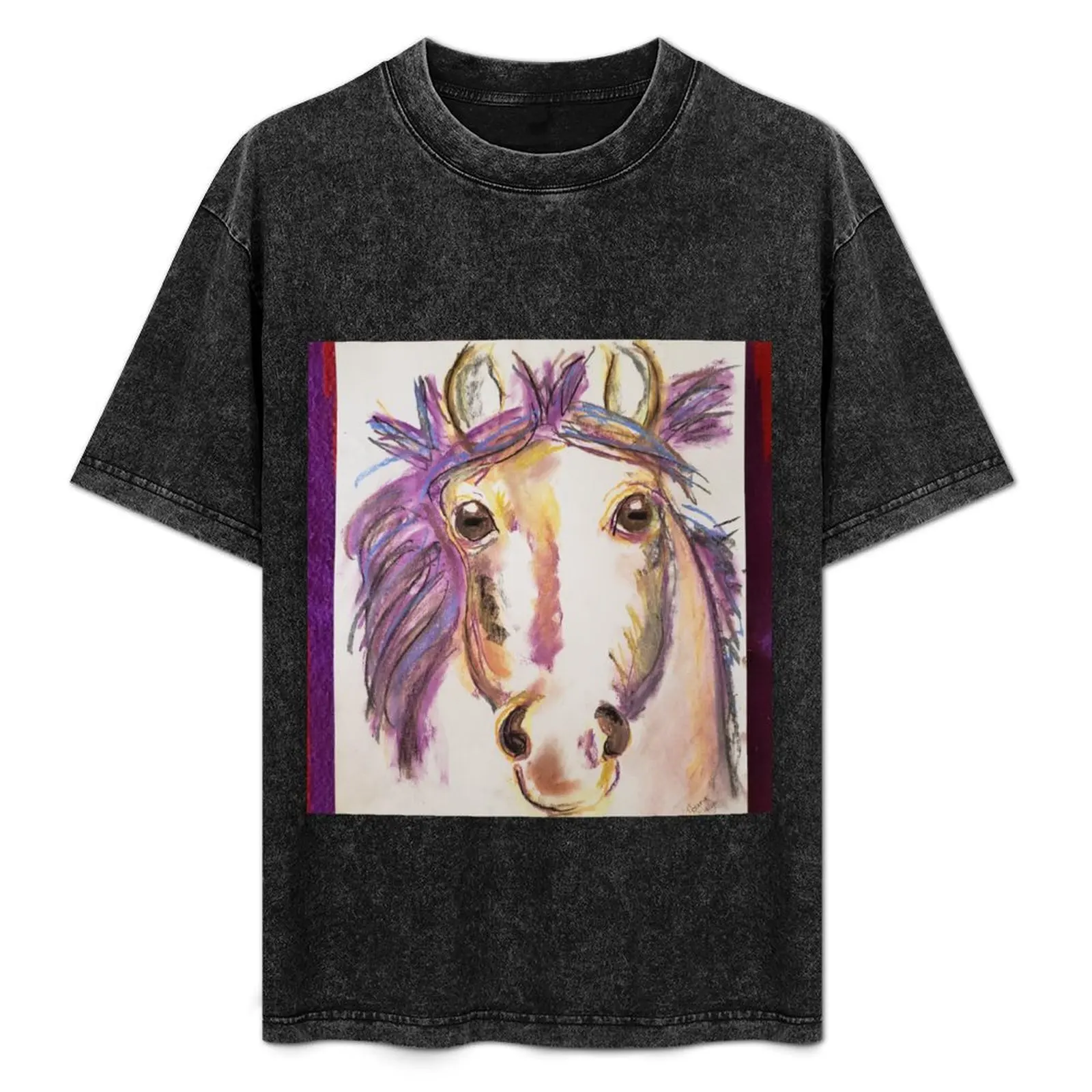 Футболка Wind Horse of the Rainbow футболки большого размера мужские с рисунком