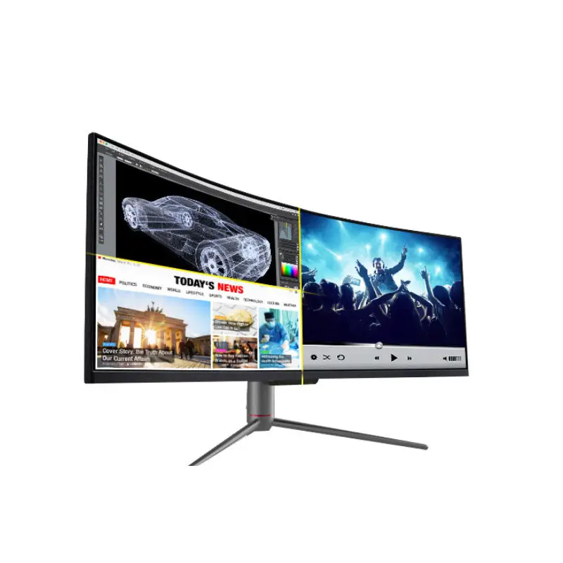 

factory 49 inch Curved Screen Big Wide Screen Computer Monitor Gaming Monitor 4k 165hz Frameless monitor