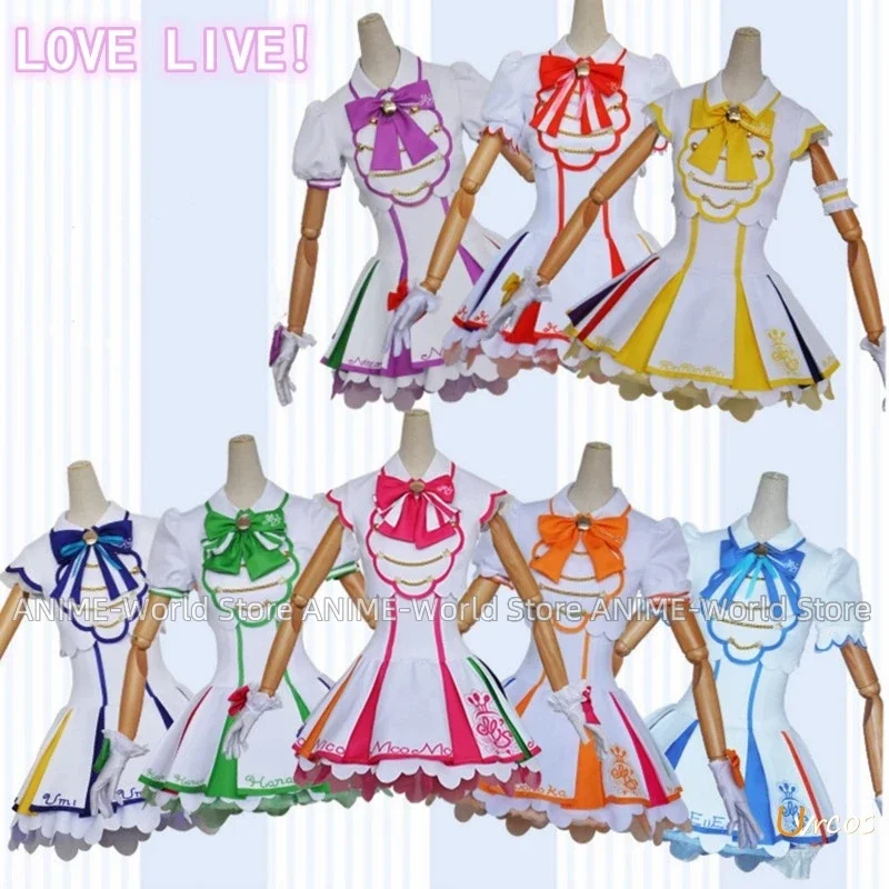Фото Love Live Nine Stars Venus Аркадная игра Honoka Kotori Umi Eli Nozomi Maki Rin Hanayo Nico Униформа Платье Наряд Костюмы для косплея №1