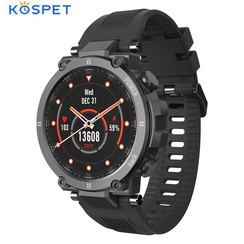 

Смарт-часы KOSPET Raptor мужские водонепроницаемые (IP68) с Bluetooth