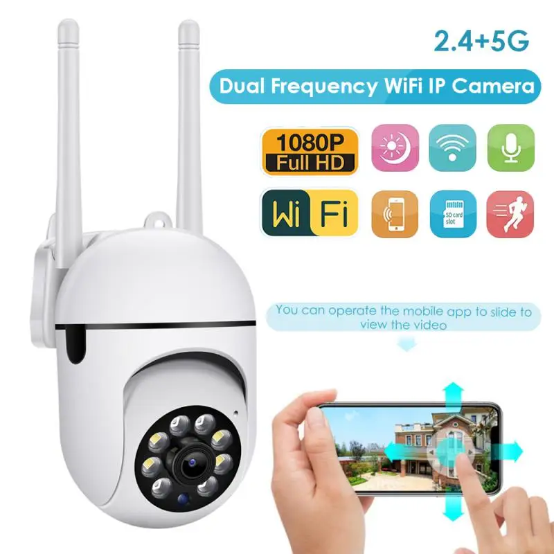 

PTZ Camera IP Outdoor WiFi Camera HD 1080P H.264 Wireless Surveillance Security CCTV 1080P AI Human Detection P2P Camera