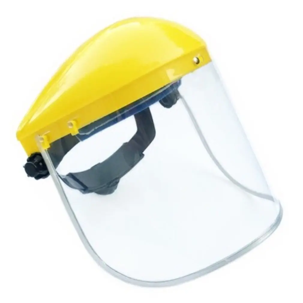 

Защитный козырек, защитный козырек для глаз и головы с храповым механизмом, защитная маска для желтой маски для лица