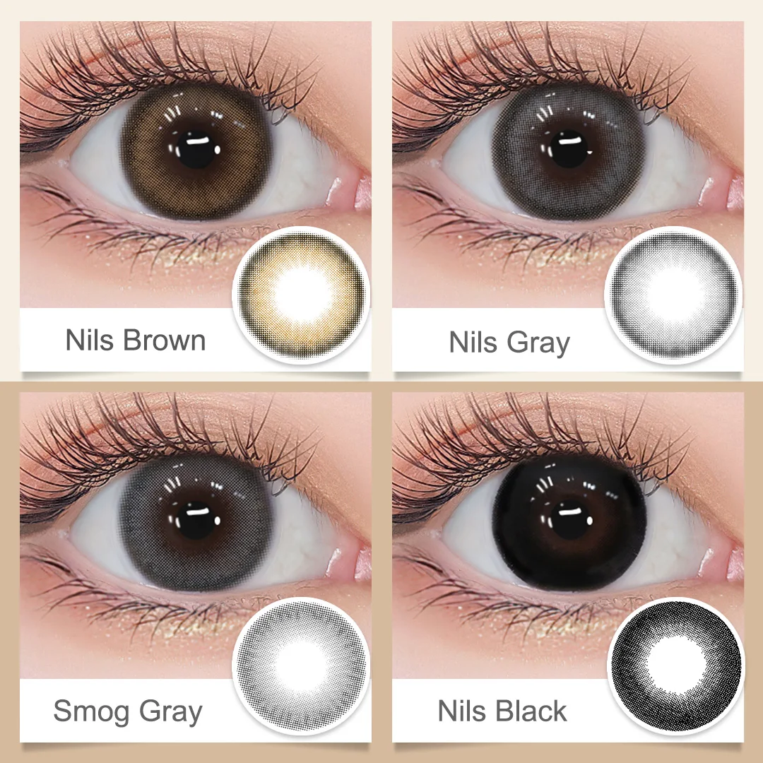 Цветные контактные линзы Magister 1 пара контактов для глаз полуроткие цветные