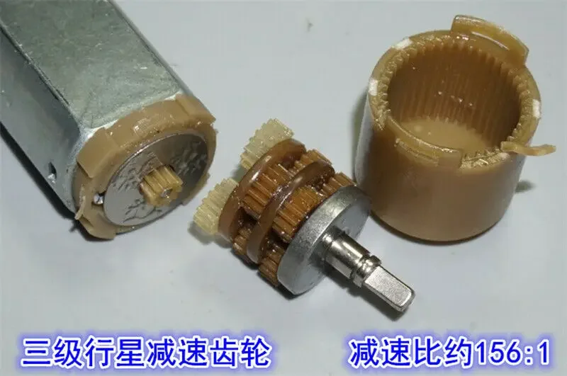 Мини 180 Планетарный мотор-редуктор DC3V 5V 6V 51RPM Медленная скорость Редуктор с