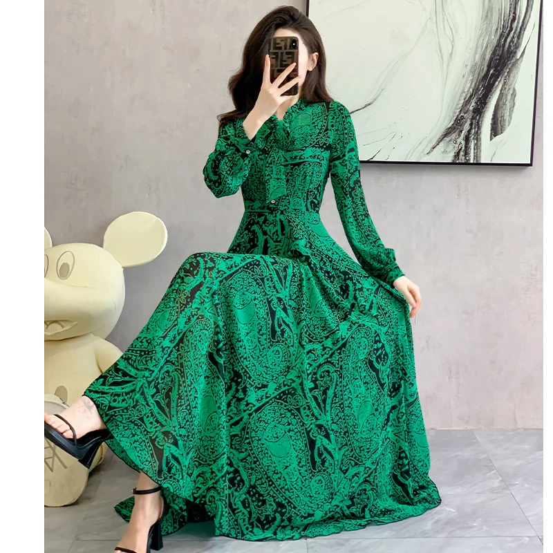 Женское шифоновое платье с цветочным принтом винтажное пляжное бантом на