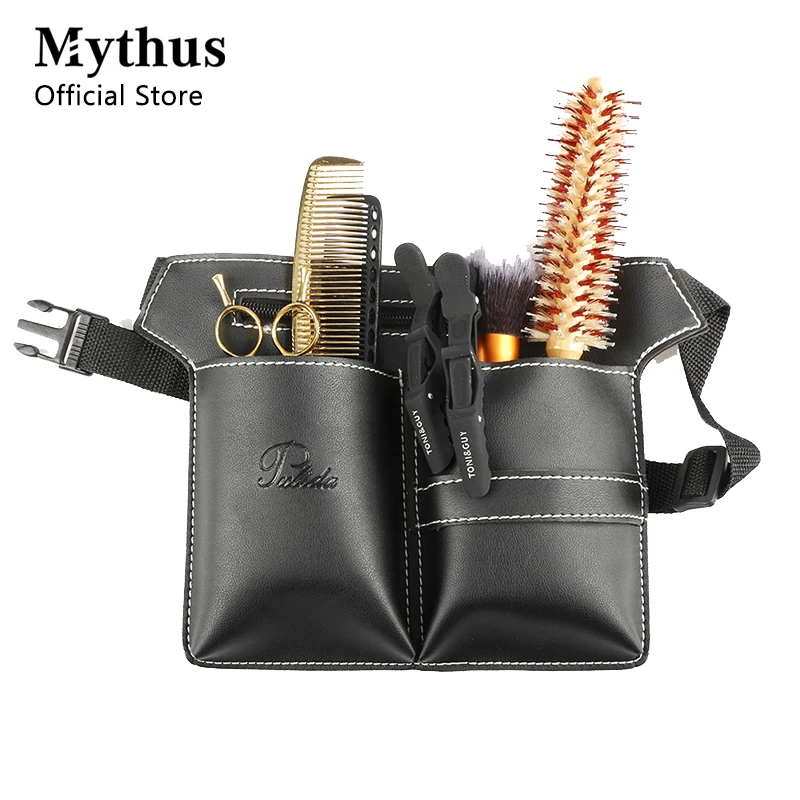 

Высокое качество из искусственной кожи сумка для парикмахерских инструментов Регулируемая поясная сумка для парикмахерских чехол для нож...