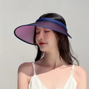 Women Hat Adjustable Sun Protection Hat Women Casual Sun Visor Hat Hollow Cap Sun Hat UV-Resistant Wide Brim Visor Hat