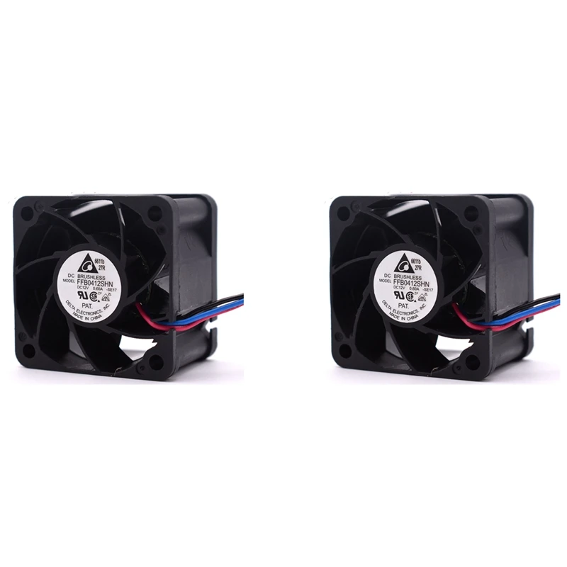 

Горячая Распродажа 2 шт. FFB0412SHN 4028 4 см 12 в а микро-усиленный вентилятор потока воздуха 40x40x28 мм вентилятор охлаждения для блока питания ANTMINER AWP8