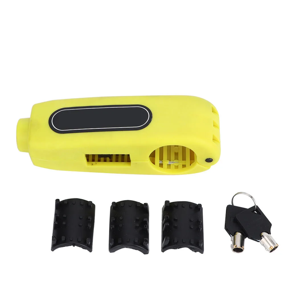 

Universal Motorcycle Handlebar Brake Lever Lock Throttle Grip Anti Theft Security Lock(Yellow) Brake