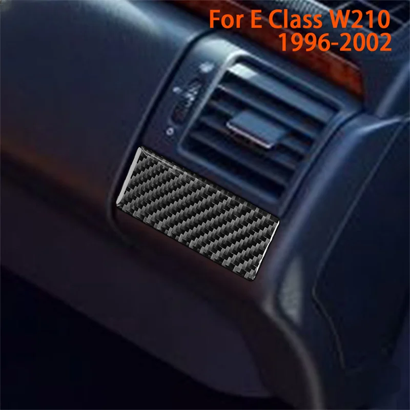 

Боковая крышка нижней панели вентиляционного отверстия кондиционера для водителя отделка из настоящего углеродного волокна для Mercedes-Benz E-Class W210 1996-2002 аксессуары