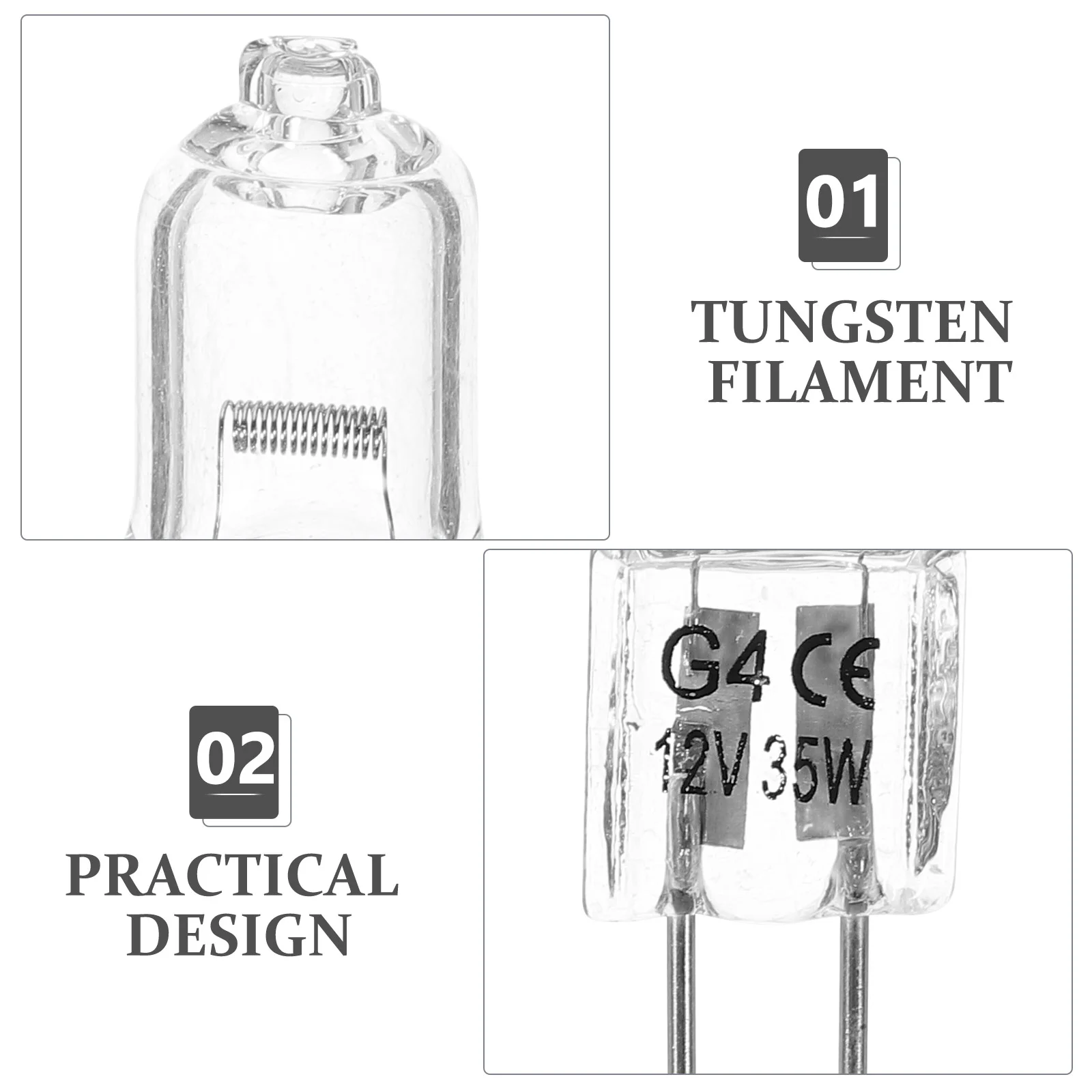 5 шт. 20 Вт 12 В 2900 К основание G4 двухконтактная хрустальная лампа галогенные лампы