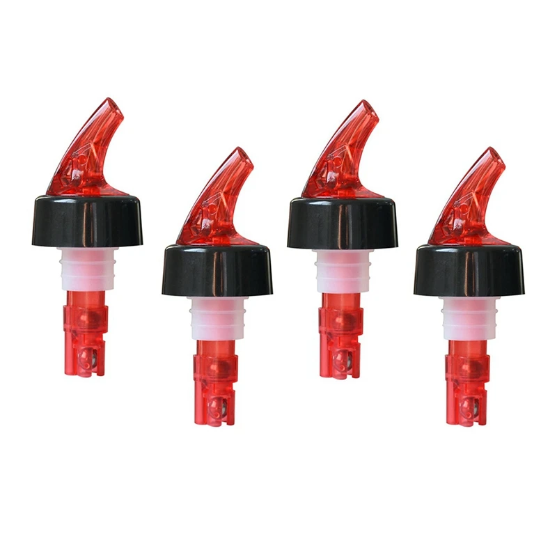 

Новинка, снятые мерки для ликера, дозаторы для винных бутылок 1,5 унции, автоматический дозатор для одного и двух выстрелов для дома, бара (4 шт. в упаковке)