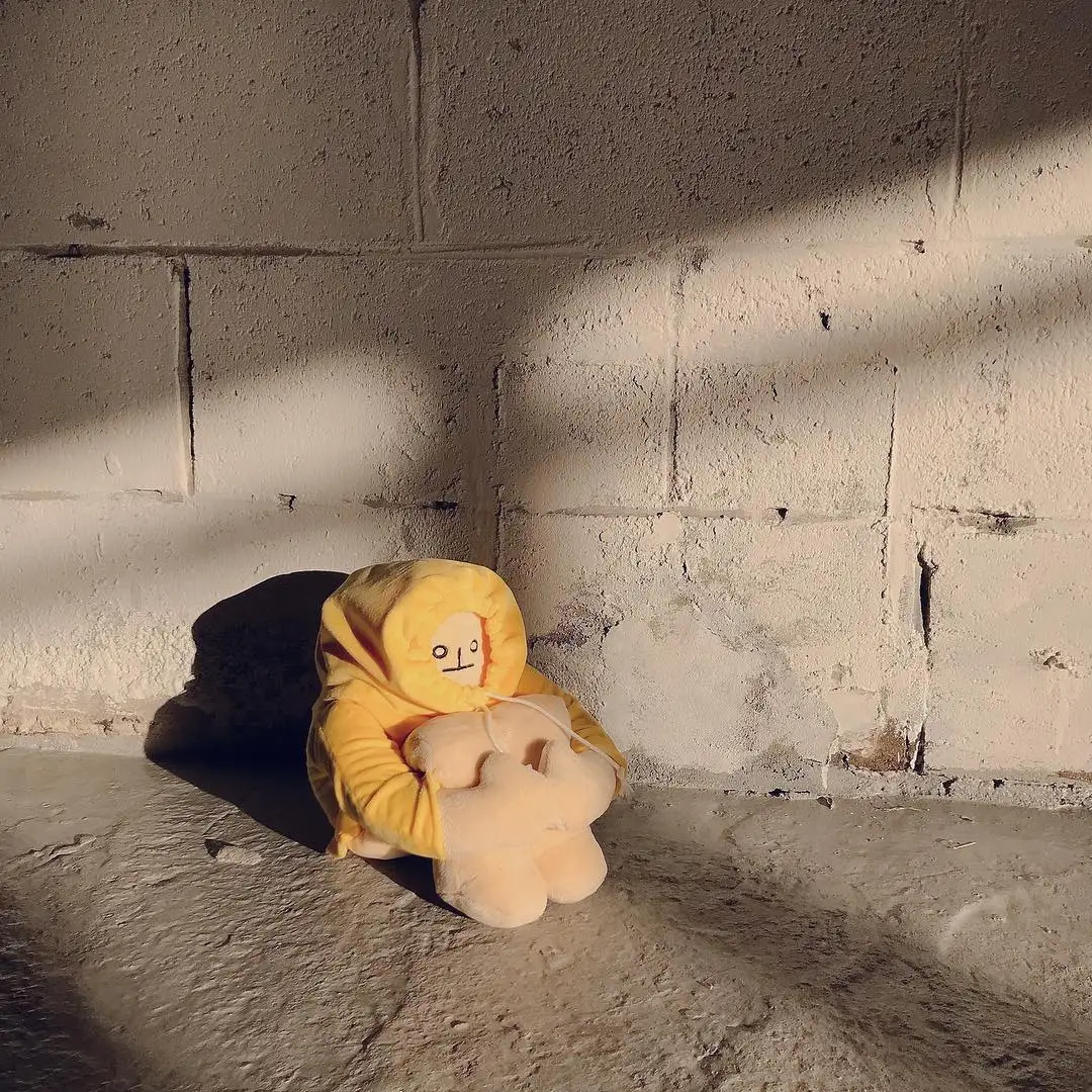 

Kpop Fashion WOONGJANG Cure Banana Man Plush Toys Cute Fruit Stuffed Doll Christmas Gift Birthday Present For Children