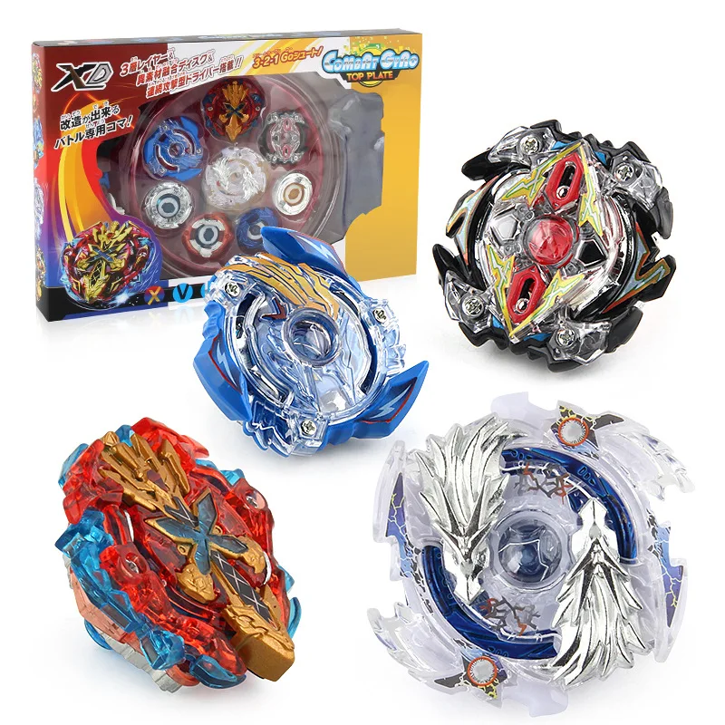 

Beyblade Burst Competitive Battle Disk 4-in-1 Combination Handle Launcher Gyro Disk Set Battle Game XD168-1 Children's Gift