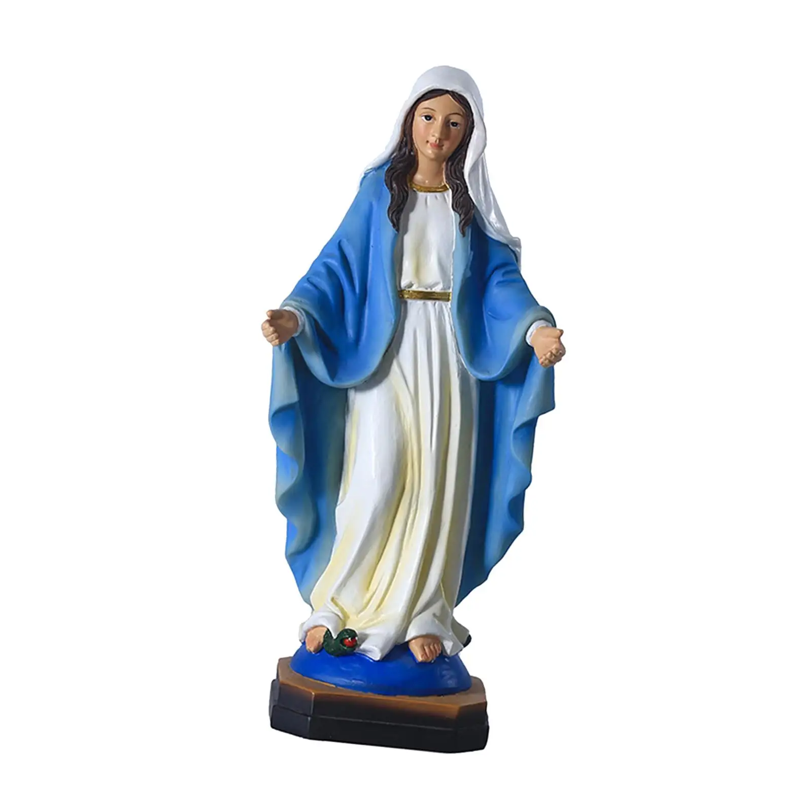 

Virgin Mary Statue Decor Collections Figurine Abstract Virgin Mary Sculpture for Living Room Hallway Shelf Festival Decoration
