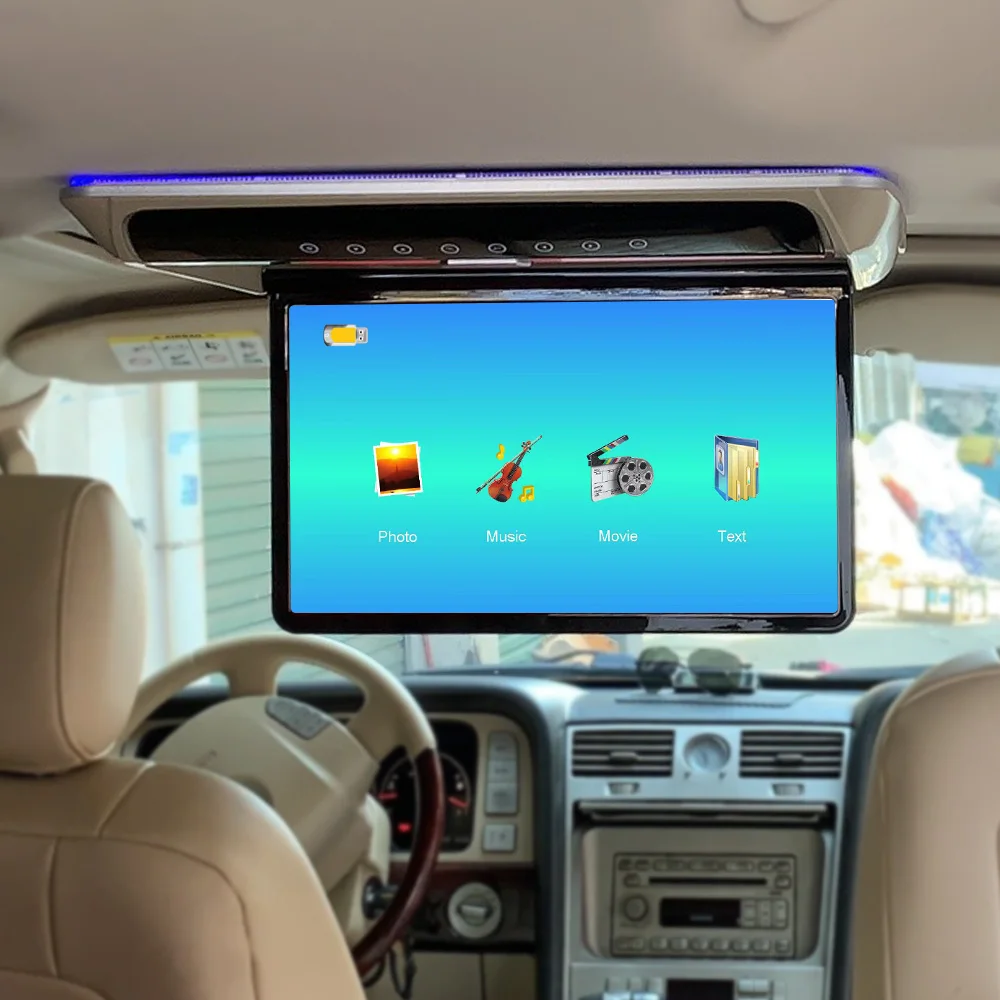 

2,8-дюймовый потолочный монитор высокой четкости MP5 поддерживает интерфейс HDMI/TF/USB со встроенным динамиком и внешней строчкой