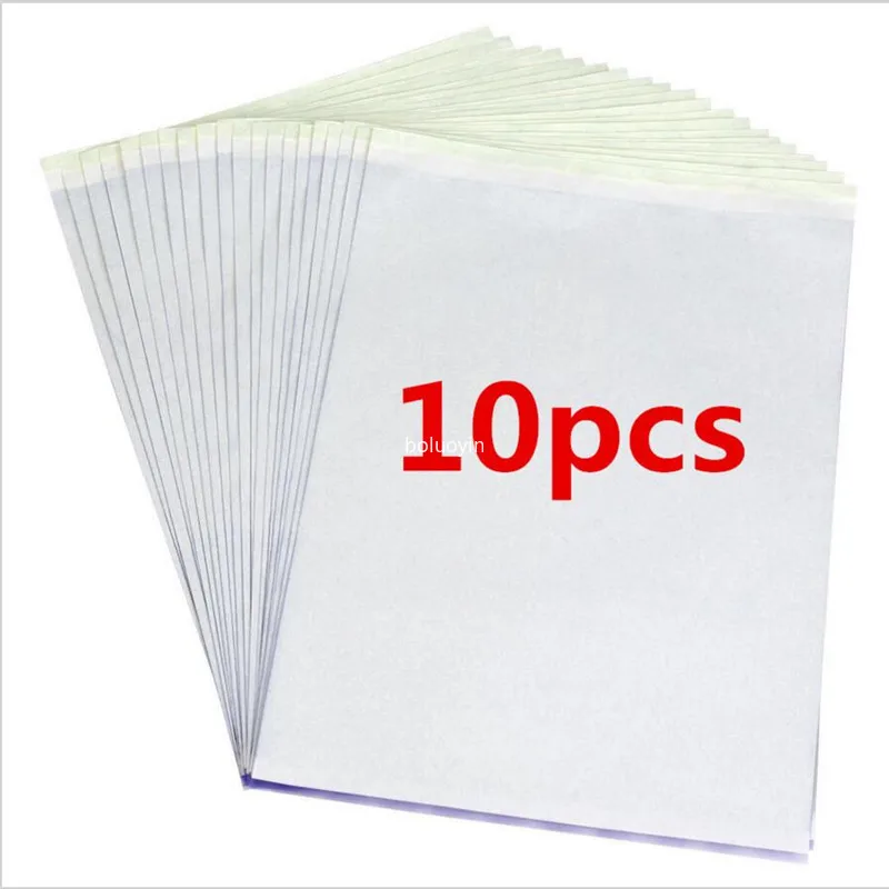 10pcs/set  Tattoo Stencil Carbon Thermal Tracing Hectograph Transfer Copy Paper