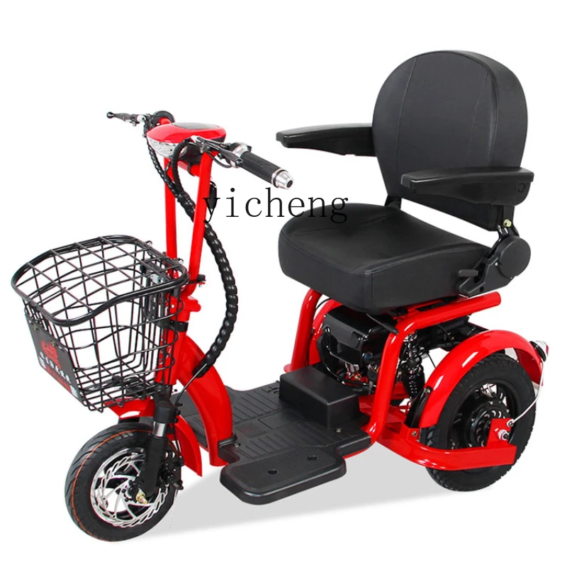 Электрический бытовой трехколесный велосипед Tqh с небольшим аккумулятором для