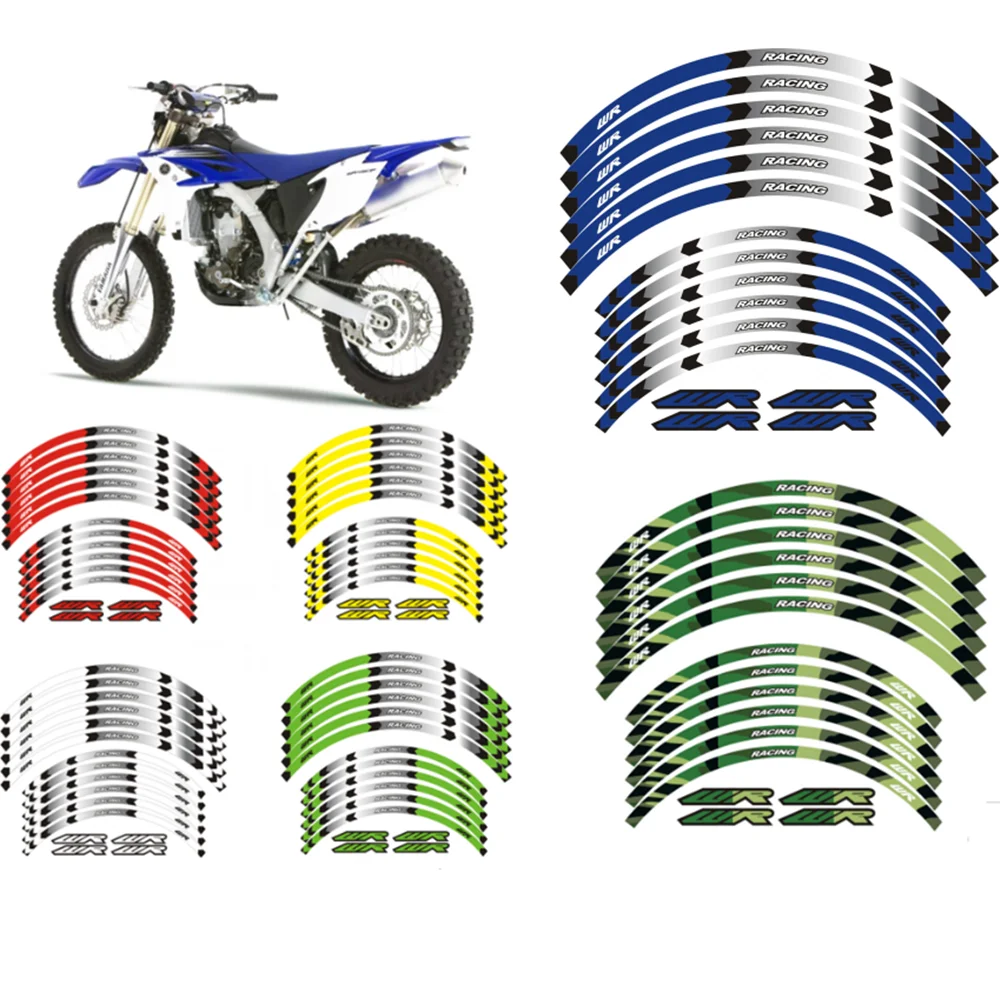 

FOR YAMAHA WR 250R WR 250F WR 450F "21 "18 RIM WHEEL STRIPES STICKERS TAPE DECAL