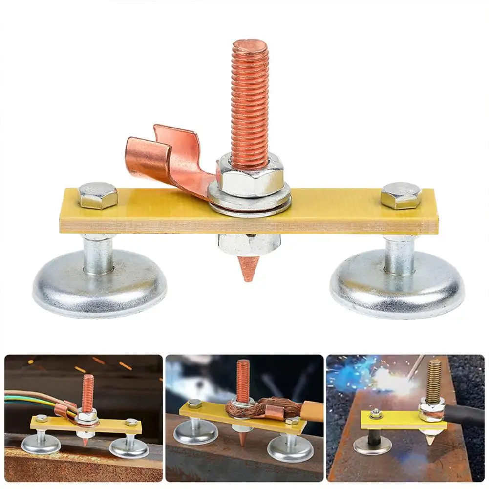 

1pcs Portable Welding Magnetic Single/double Strong Magnetic Welding Bracket For Electric Welding Ground