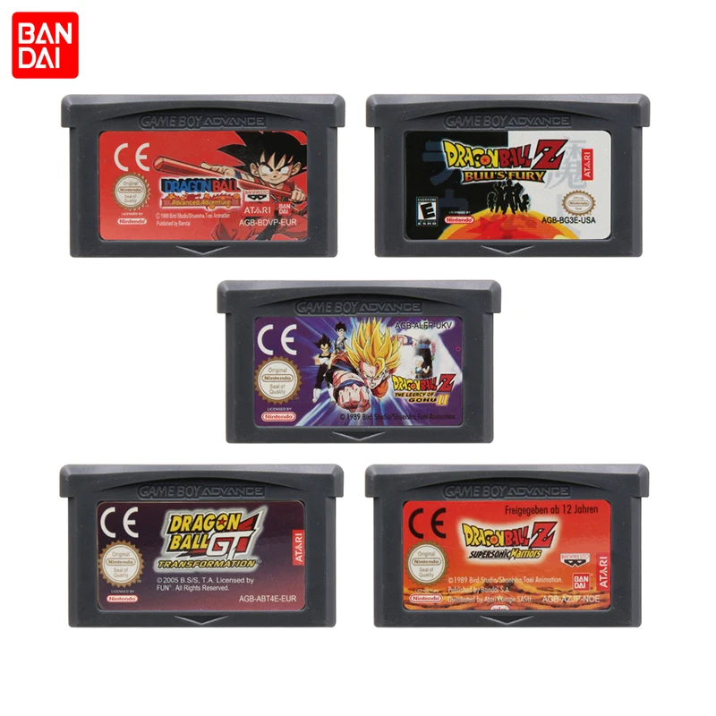 

GBA Game Cartridge 32 Bit Video Game Console Card Dragon Ball Series Advanced Adventure Supersonic Warriors Buu's Fury for GBA
