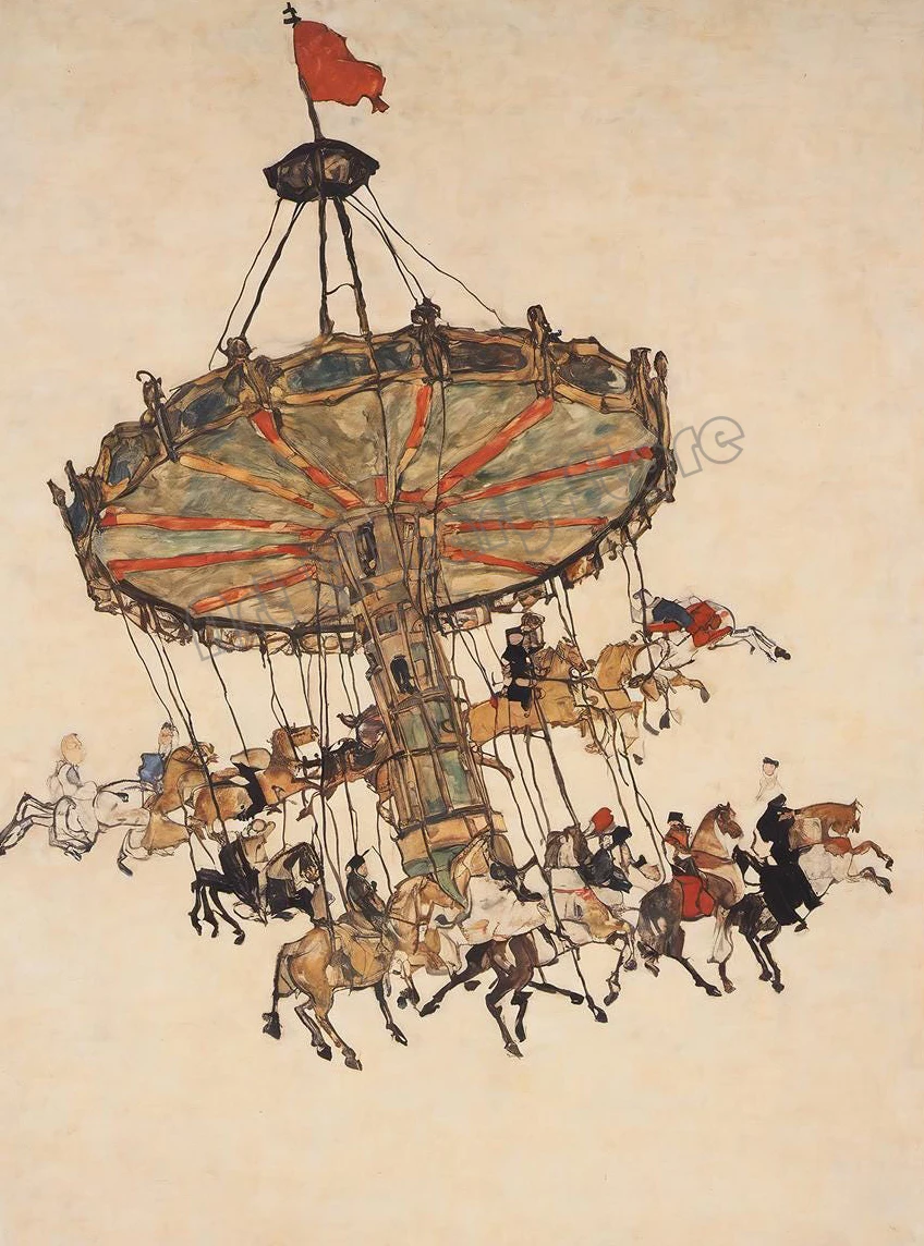 

Живопись на холсте "Цирк"