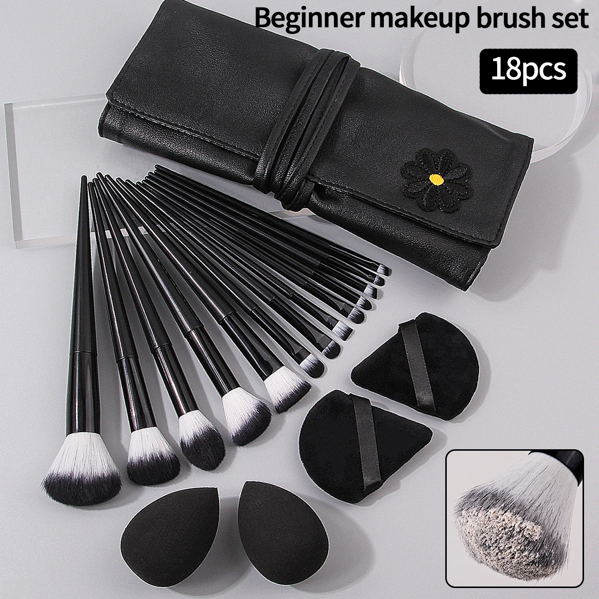 18 шт./набор набор мягких кистей для макияжа