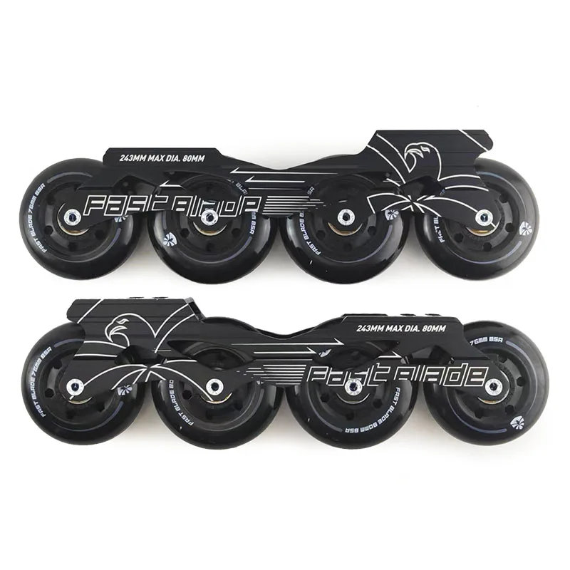 

Оригинальные коньки Flying Eagle, основа 76-80 мм, полиуретановые колеса 243 мм, плоская рама для Slalom Street, асфальтовые дорожные коньки
