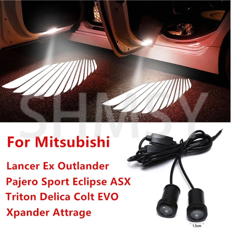 Автомобильные светодиодные лампы-проекторы Angel Wings для Mitsubishi Lancer Ex Outlander Pajero L200