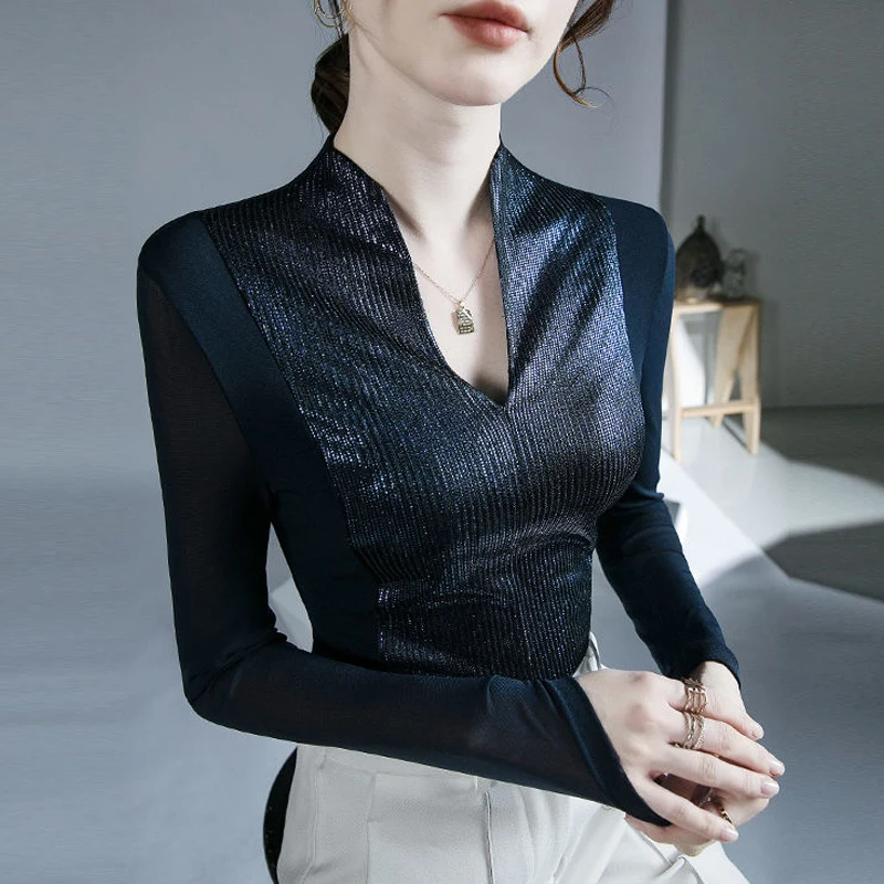 2023 Женская пикантная прозрачная сетчатая Лоскутная яркая шелковая винтажная