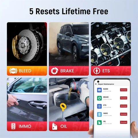 10 шт. Thinkcar BD6 OBD2 сканер 5 сбросов пожизненное бесплатное обновление диагностический считыватель кодов 2024 автомобильные инструменты против Thinkdiag Mini