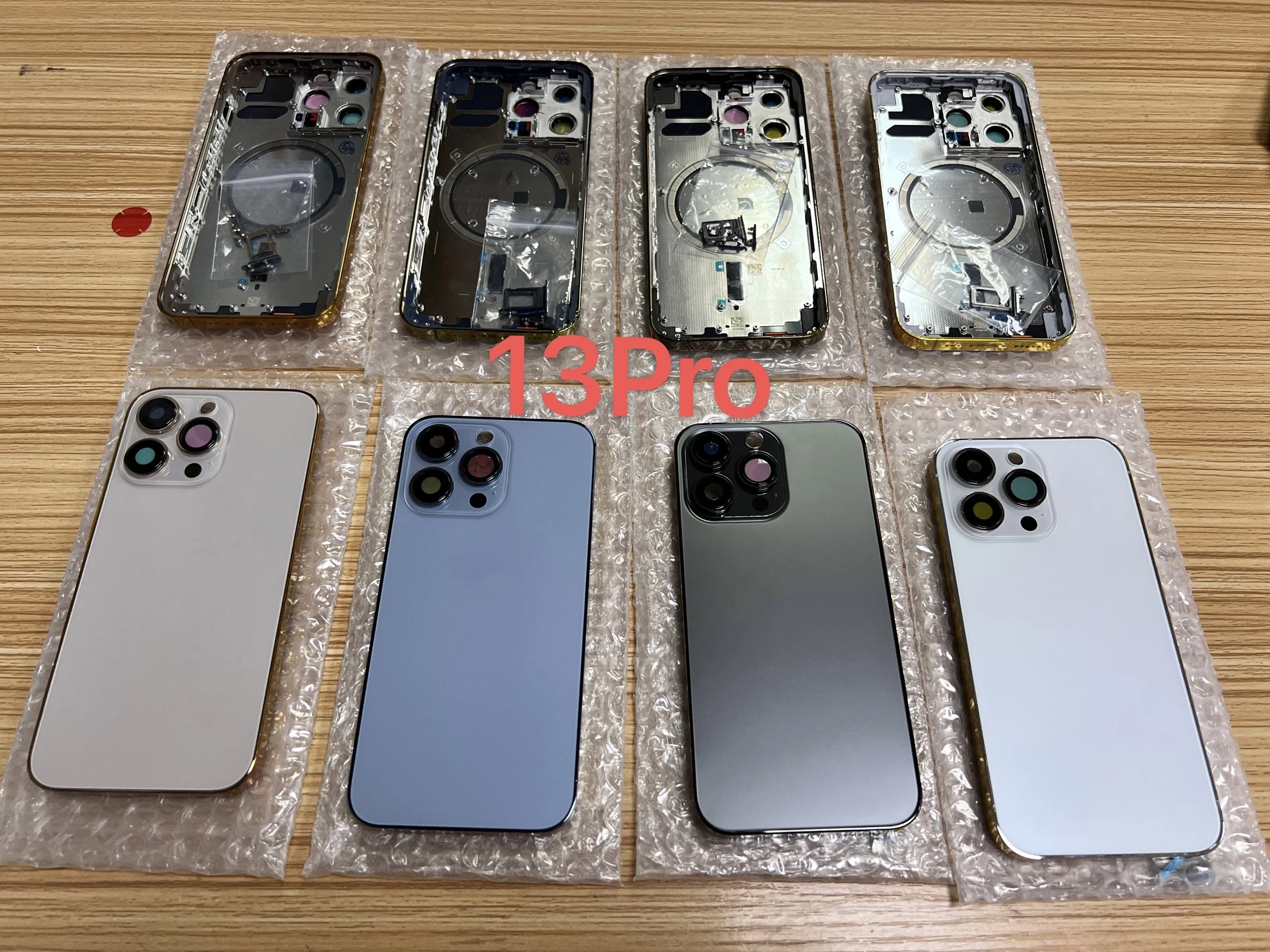 5pcs for iPhone X XS XSMAX XR 11 Pro Max 12 PRO MAX 13 PRO MAX battery back door cover mid frame case  back glass housing enlarge