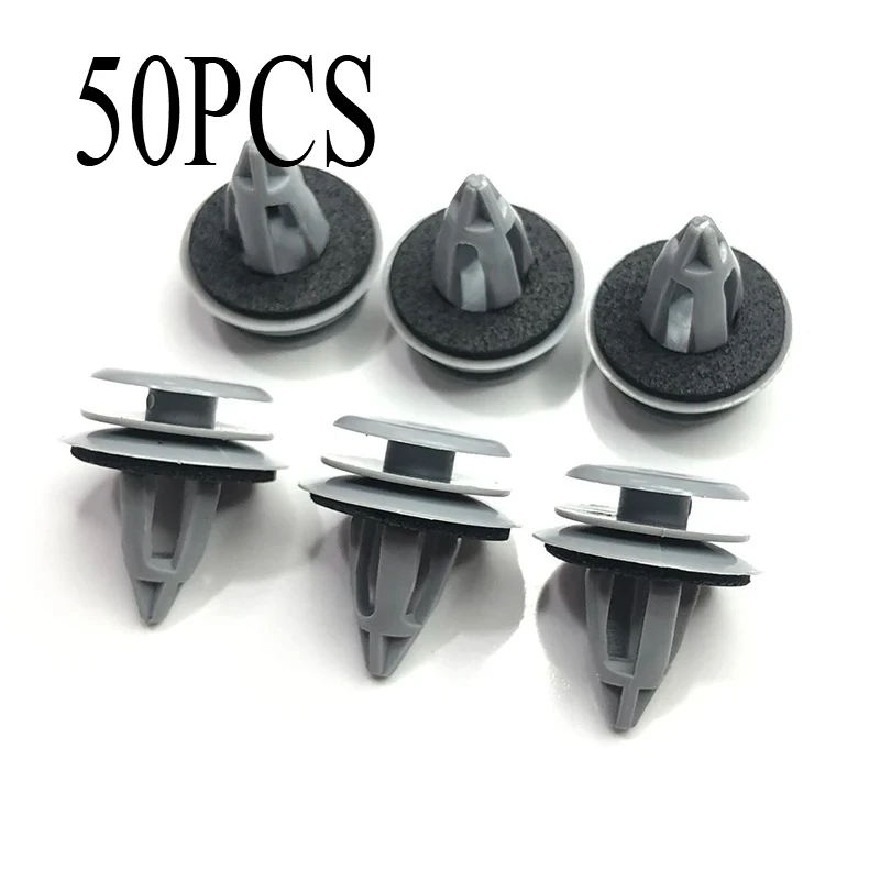 

50 шт. пластиковые зажимы для обшивки передней и задней двери, крепеж для BMW E36 E46 E60 E63 E64 E84 E83 51418224781