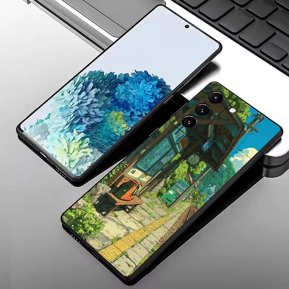 Фото Чехол для телефона в стиле Anime A-G-GhiBliES-S для Samsung S26 S25 Edge S24 S23 S22 Ultra Plus Fe A57 A37 A17 A56 5G, силиконовый чехол №1