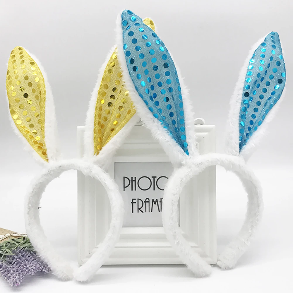 

Застежка для волос с кроличьими ушками, искусственное плюшевое украшение для прически, регулируемый гибкий удобный подарок для детей