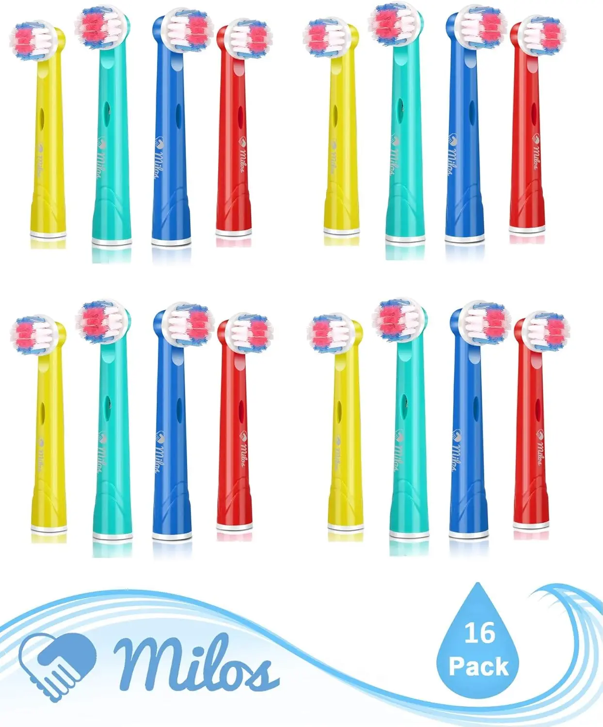 Фото Сменная насадка для зубной щетки Oral B, упаковка из 8/16 шт., очень мягкая щетина, подходит для электрических насадок Braun Sensitive №5