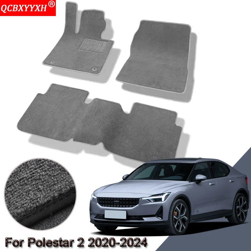 

Автомобильные коврики на заказ для Polestar 2 2020-2023 2024, водонепроницаемые Нескользящие напольные коврики, коврики с внутренней защитой, аксессуары для ковриков