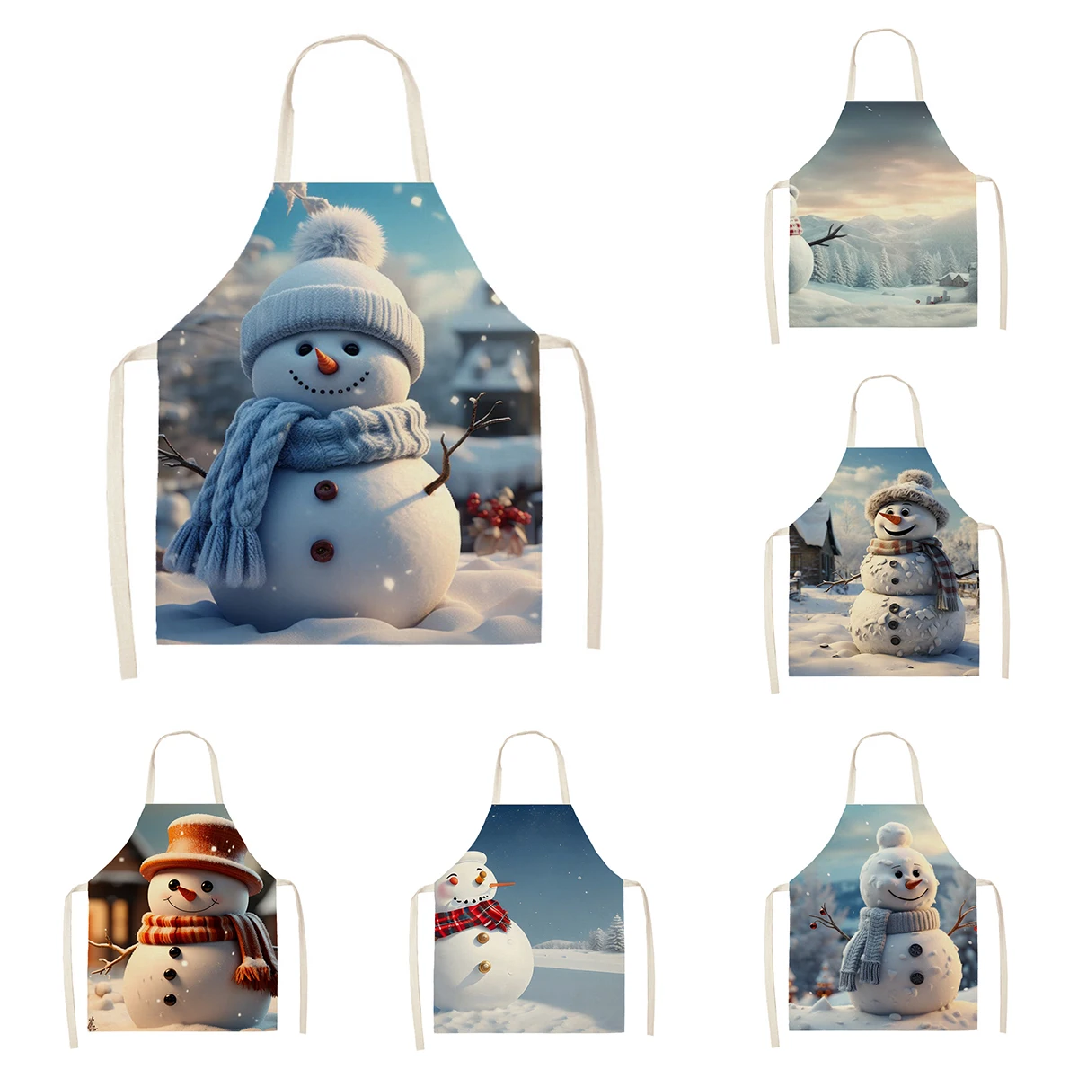 Кухонный Фартук для женщин льняной водонепроницаемый фартук мужчин и детей